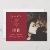 Elegant Modern skript uppskjuten Bröllop