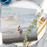 Elegant Modern skriptfoto Spara datum Bröllop Meddelande Vykort<br><div class="desc">Modern skriptkalligrafi med önskat svan och ditt favoritmeddelande till fotot bröllop spara datumet vykort</div>