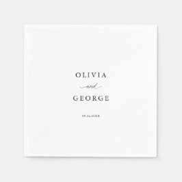 Elegant Modern skriptkalligrafi Pappersservett