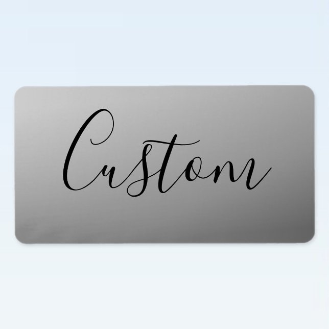 Elegant Modern Skriptredigerbar svart textskrivnin Adressetikett (Skapare uppladdad)