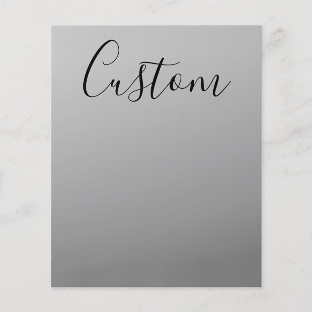 Elegant Modern Skriptredigerbar svart textskrivnin Flygblad (Framsidan)