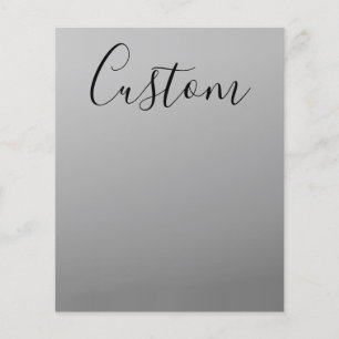 Elegant Modern Skriptredigerbar svart textskrivnin Flygblad