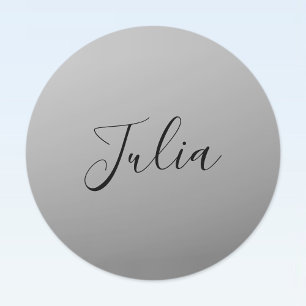 Elegant modern skriptredigerbar svart textskrivnin klistermärke