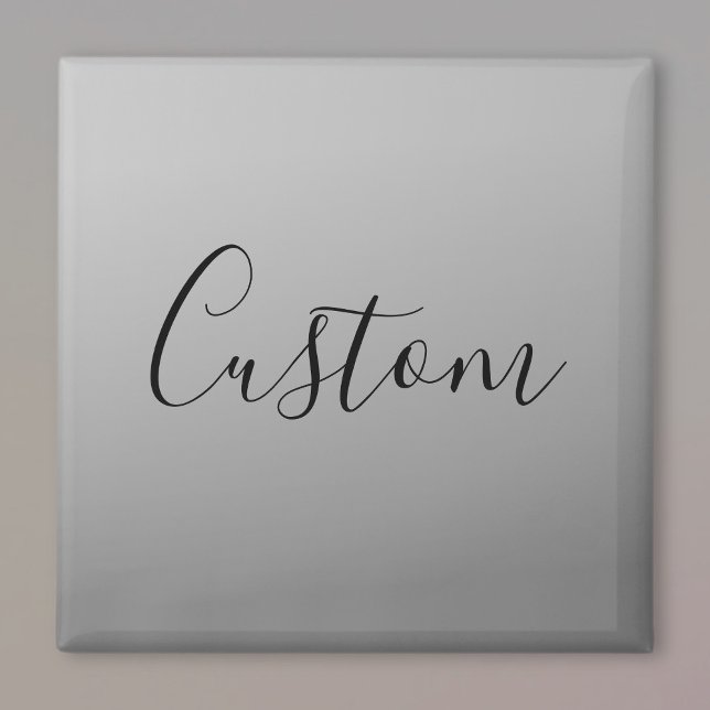 Elegant Modern Skriptredigerbar svart textskrivnin Magnet (Skapare uppladdad)