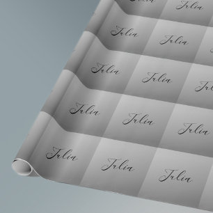 Elegant modern skriptredigerbar svart textskrivnin presentpapper