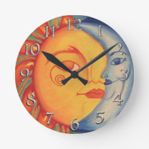 Elegant Modern Sol Stone Gult Blå himmel