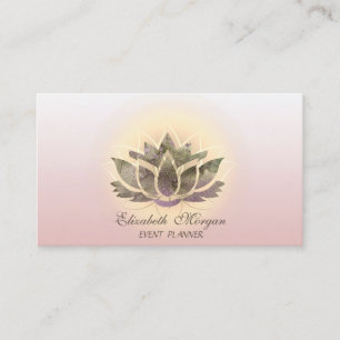Elegant Modern Stilfull Chic Lotus Visitkort
