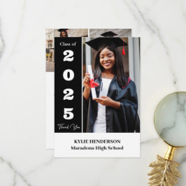 Elegant Modern Studenten Photo Tack Kort