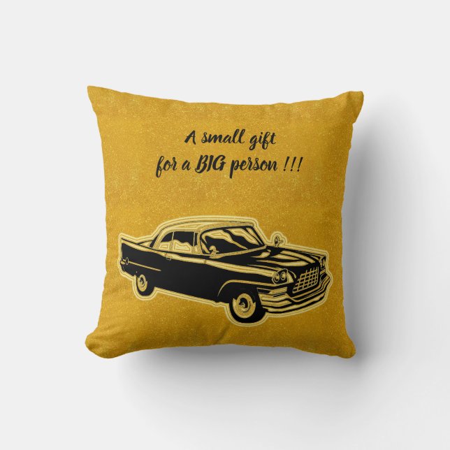 Elegant - Modern svart Guld- Kudde (Framsida)