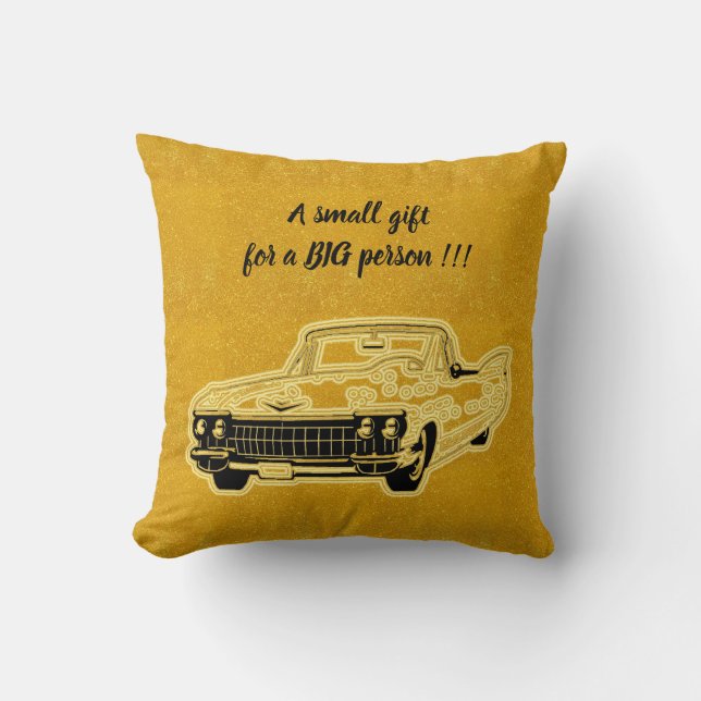 Elegant - Modern svart Guld- Kudde (Framsida)