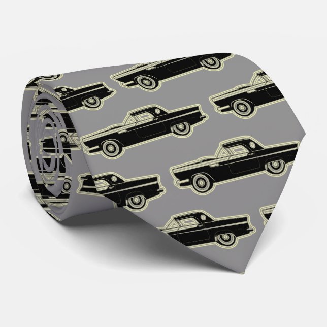 Elegant - Modern svart Guld- Slips (Rullad)