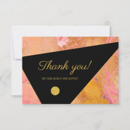 Elegant modern tack affärs kund notering