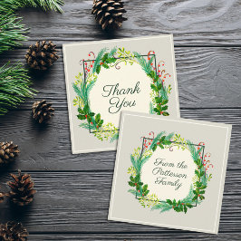 Elegant Modern Taupe-Tack för modern Grönt Rabattkort