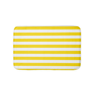 Elegant Modern Template Gult White Stripe Badrumsmatta