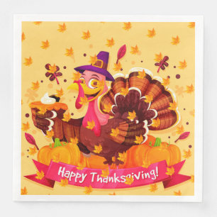 Elegant Modern Thanksgiving, populärt Pappersservett
