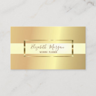 Elegant Modern Trendig Guld Ram Visitkort