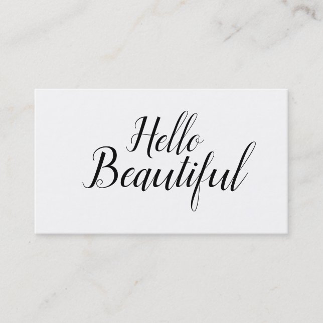 Elegant Modern Trendig Makeup Artist /Hair Stylist Visitkort (Framsida)