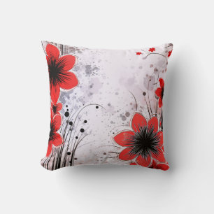Elegant Modern Trendig Stilfull Konstnärlig Blommi Kudde