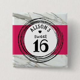 Elegant, modern trendig, tonåringstift knapp