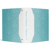 Elegant Modern Turcos Damask anpassningsbar Binder