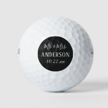 Elegant Modern Typografi Mr. och Mrs. Wedding Favo
