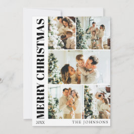 Elegant Modern Typography-julkort Helgdag Julkort