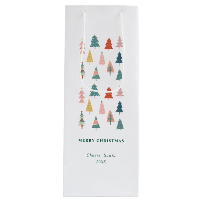 Elegant Modern uppsättning Grönt Julgranar (Framsidan)