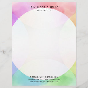 Elegant Modern vattenfärgsenkel mall för enkel des Brevhuvud