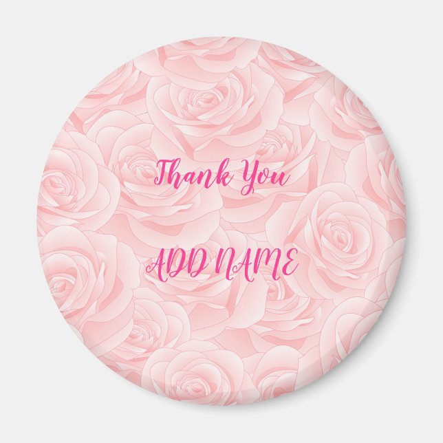 Elegant Modern Vintage Trendig Blommig Magnet (Framsidan)