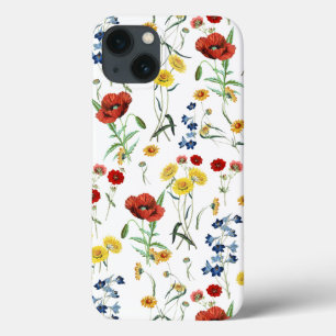 Elegant Modern Vintage Wildblommor Poppy Daisy