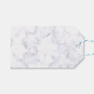 Elegant Modern Vit Marmor Presentetikett