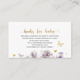 Elegant Modern Watercolor butterfly isses baby sho Tilläggskort