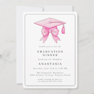 Elegant Modern Watercolor Studenten Brunch Inbjudningar