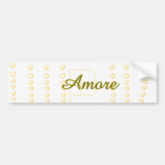 Elegant Modern Wedding Heart Scroll  Bildekal (Framsidan)
