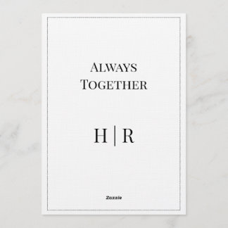 Elegant Modern Wedding Invitation | Timeless Inbjudningar