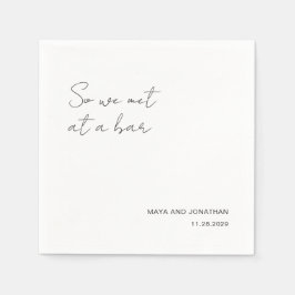 Elegant Modern Wedding Pappersservett