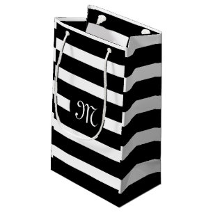 Elegant Modern White and Black Rand Mönster