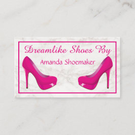 Elegant Modern White Marble Visitkort