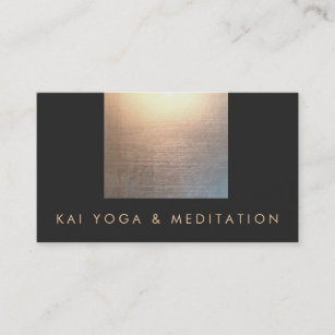 Elegant Modern Yoga- och Meditation-lärare Visitkort