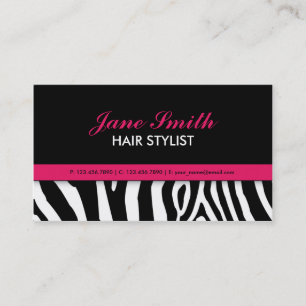 Elegant Modern Zebra tryck Professionell Snyggt Visitkort
