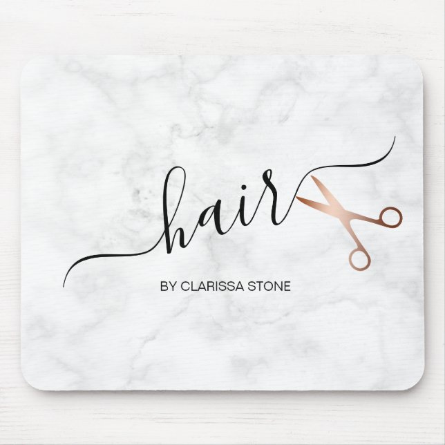 Elegant moderna ro-saxar för guld musmatta (Framsidan)