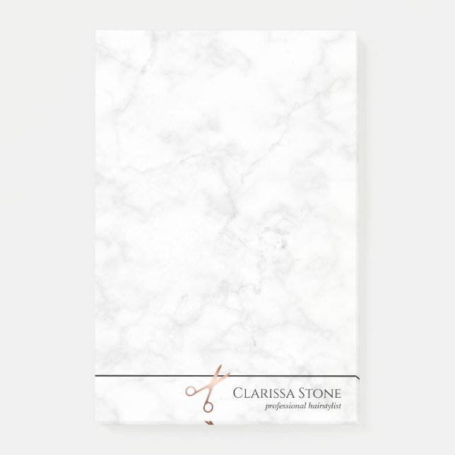 Elegant moderna ro-saxar för guld post-it block (Framsida)