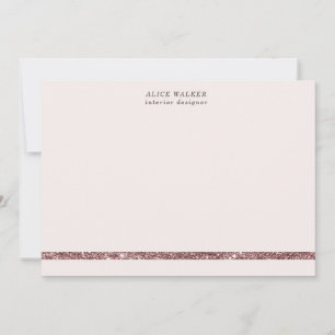 elegant modernt brons glitter Stationery Note-kort Anteckningskort