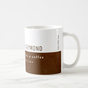 elegant modernt halvbrunt kaffe mugg
