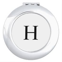 Elegant Modernt Monogram Fick Spegel