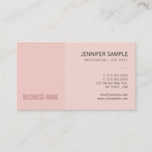 Elegant Modisk Rosa Kreativ Plain Trendig Visitkort