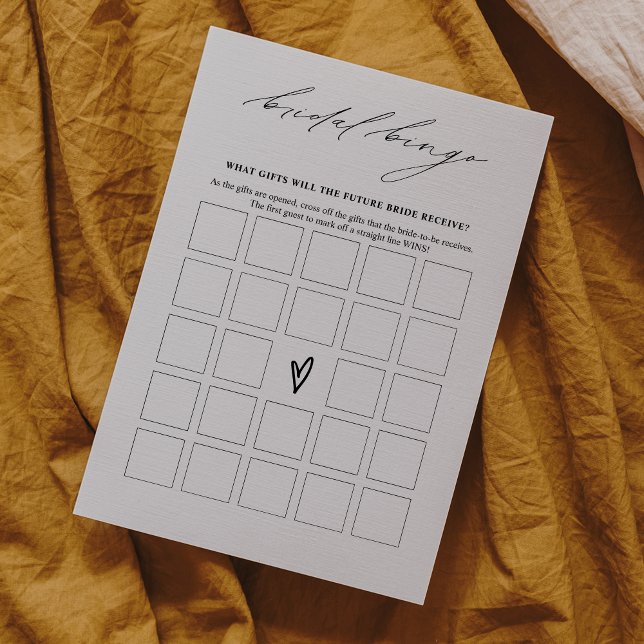 Elegant Möhippa Bingo-spelkort Inbjudningar (Skapare uppladdad)