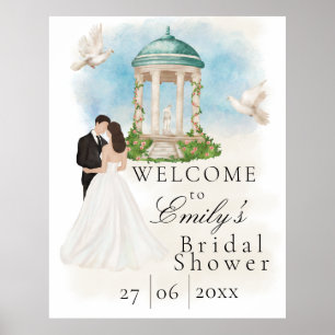 Elegant Möhippa Bride & Groom Gazebo Poster