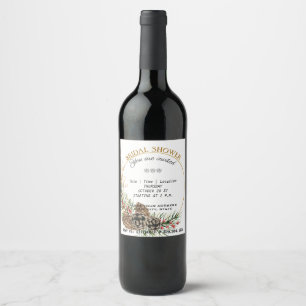 Elegant Möhippa etikett för vin.