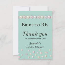 Elegant Möhippa för blått pärlvin Tack Kort